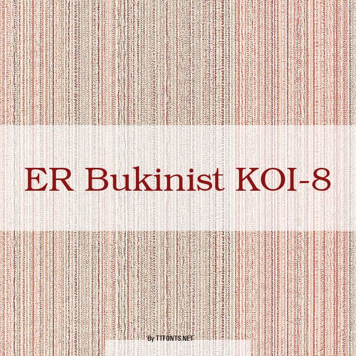 ER Bukinist KOI-8 example